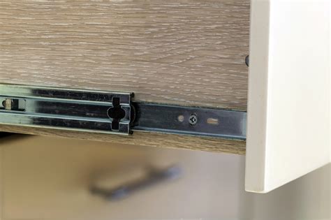 side mount drawer slides clearance